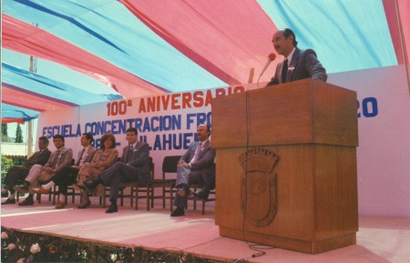 Alcalde de Monte Patria Mario Villagra Mendoza, Centenario 1988